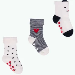 Chaussettes Petit Coeur - Pack de chaussettes bébé