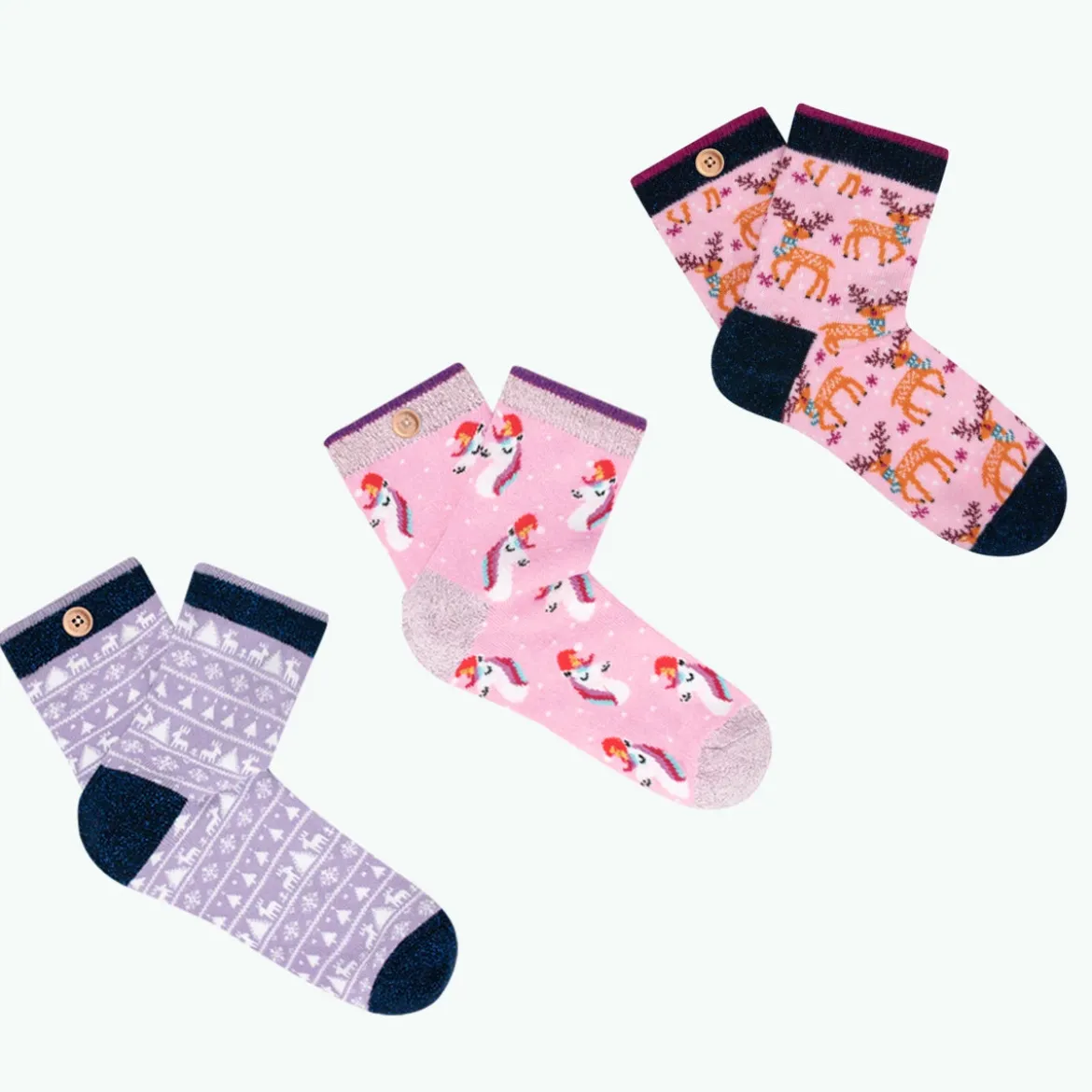 Chaussettes We wish you a pink christmas