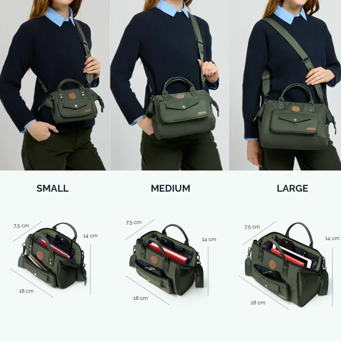 Crossbody Adventurer Medium Grotta Verde