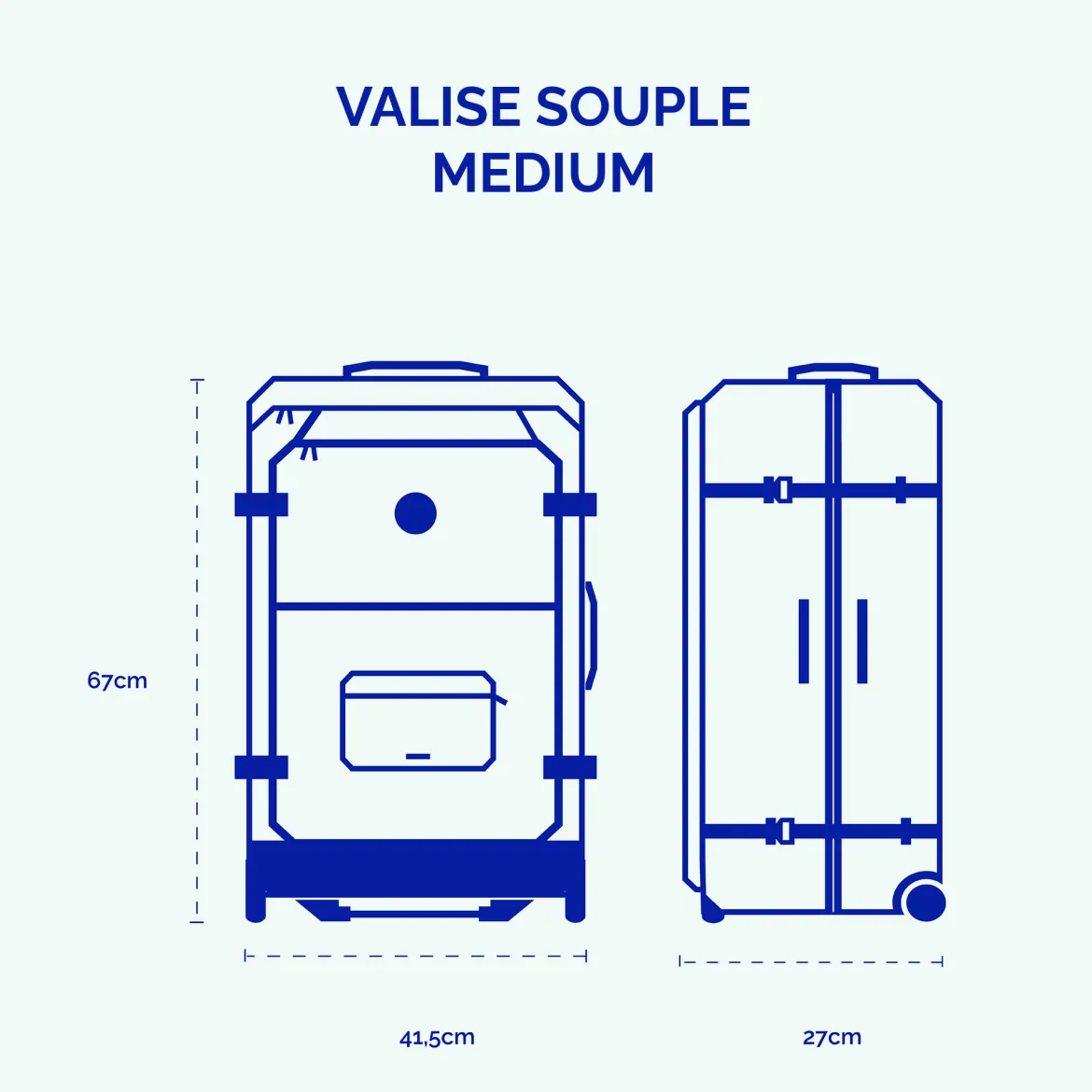 Set de 2 valises Berlin