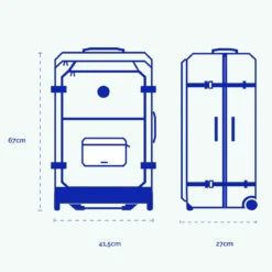 Valise souple 2 roues medium Amiens