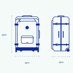 Valise souple 2 roues Small El Cotillo